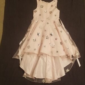 Rare Editions Pink Starry Layered Dress